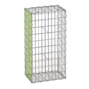 Gabion fence system extension basket