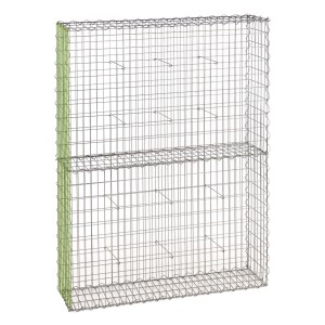 Gabion fence system extension basket