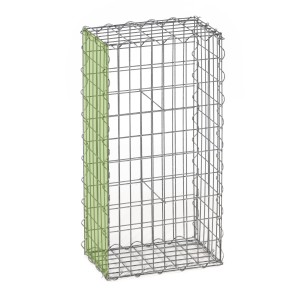 Gabion fence system extension basket