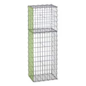 Gabion fence system extension basket