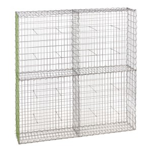 Gabion fence system extension basket