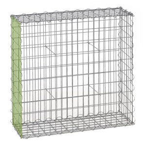 Gabion fence system extension basket