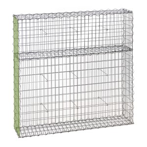 Gabion fence system extension basket