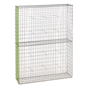 Gabion fence system extension basket