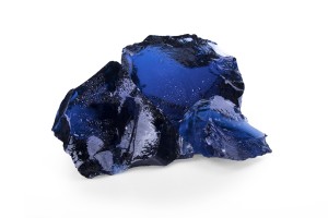 Glas Blue GS, 50-120er Korn, Glasbrocken