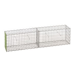 Gabion fence system extension basket