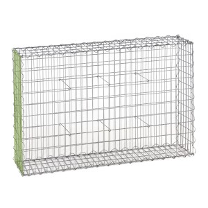 Gabion fence system extension basket