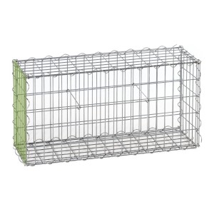 Gabion fence system extension basket