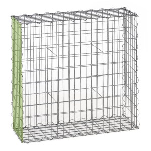 Gabion fence system extension basket