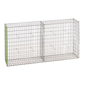 Gabion fence system extension basket